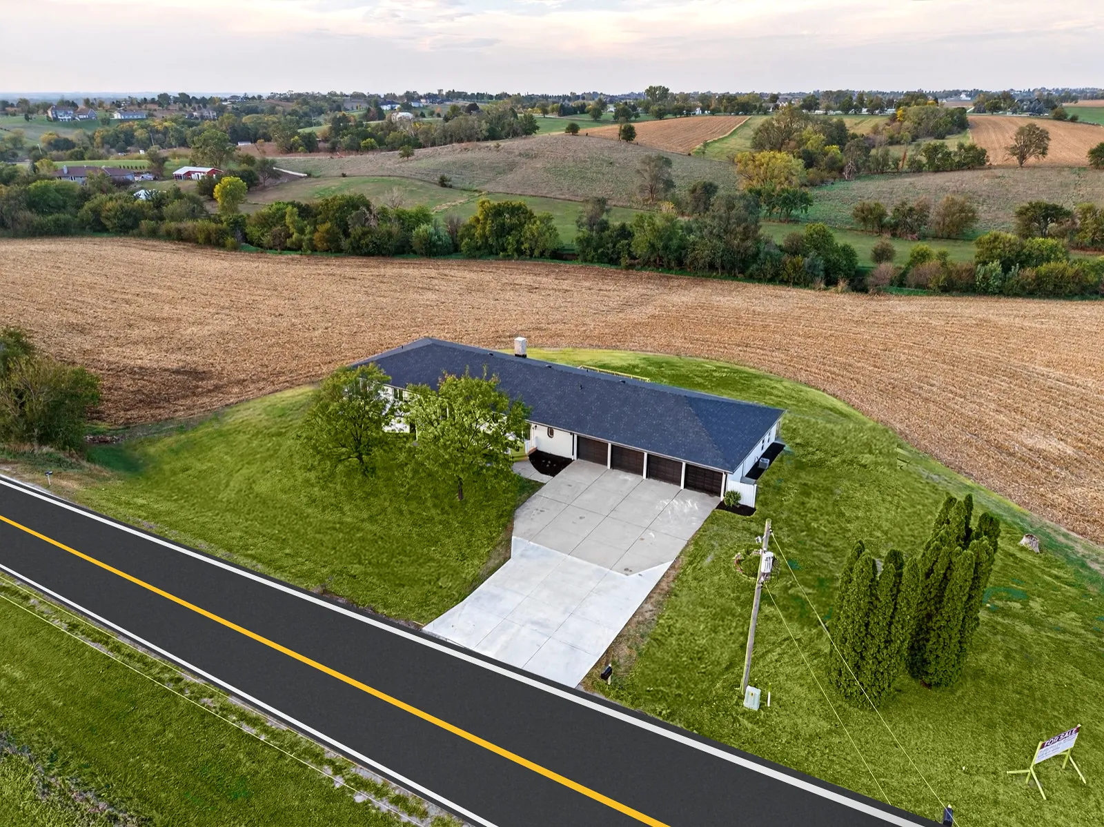 Home bought and renovated by Acreage Brothers in the Omaha metro